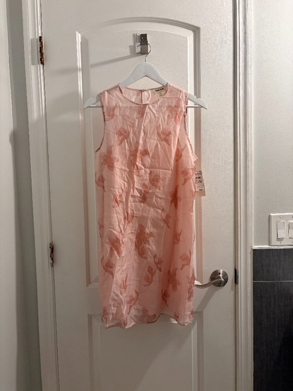 Open Edit Organza Shift Dress